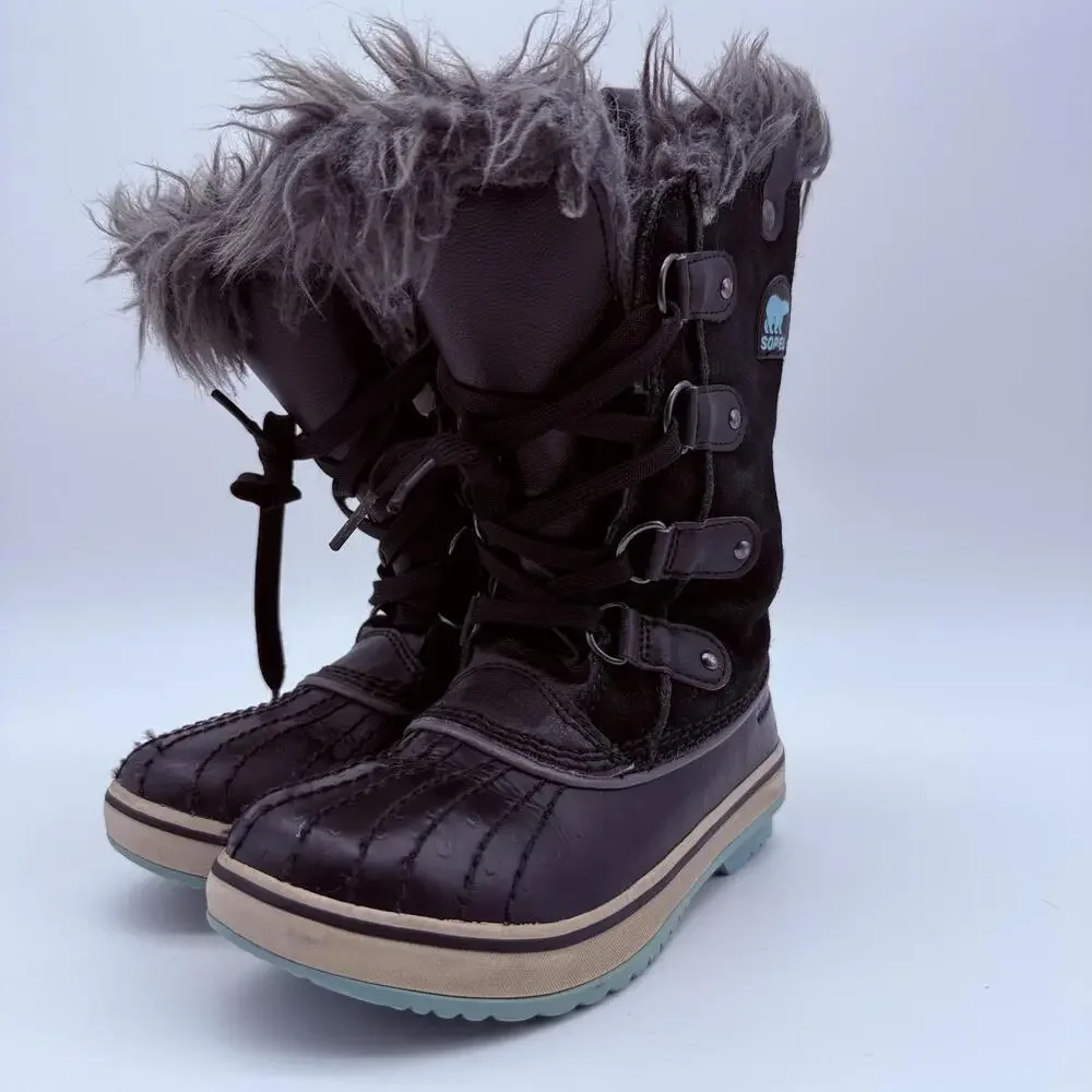 Sorel Youth Tofino Waterproof Winter Boots Black/Ice Size 1 - Picture 4 of 11